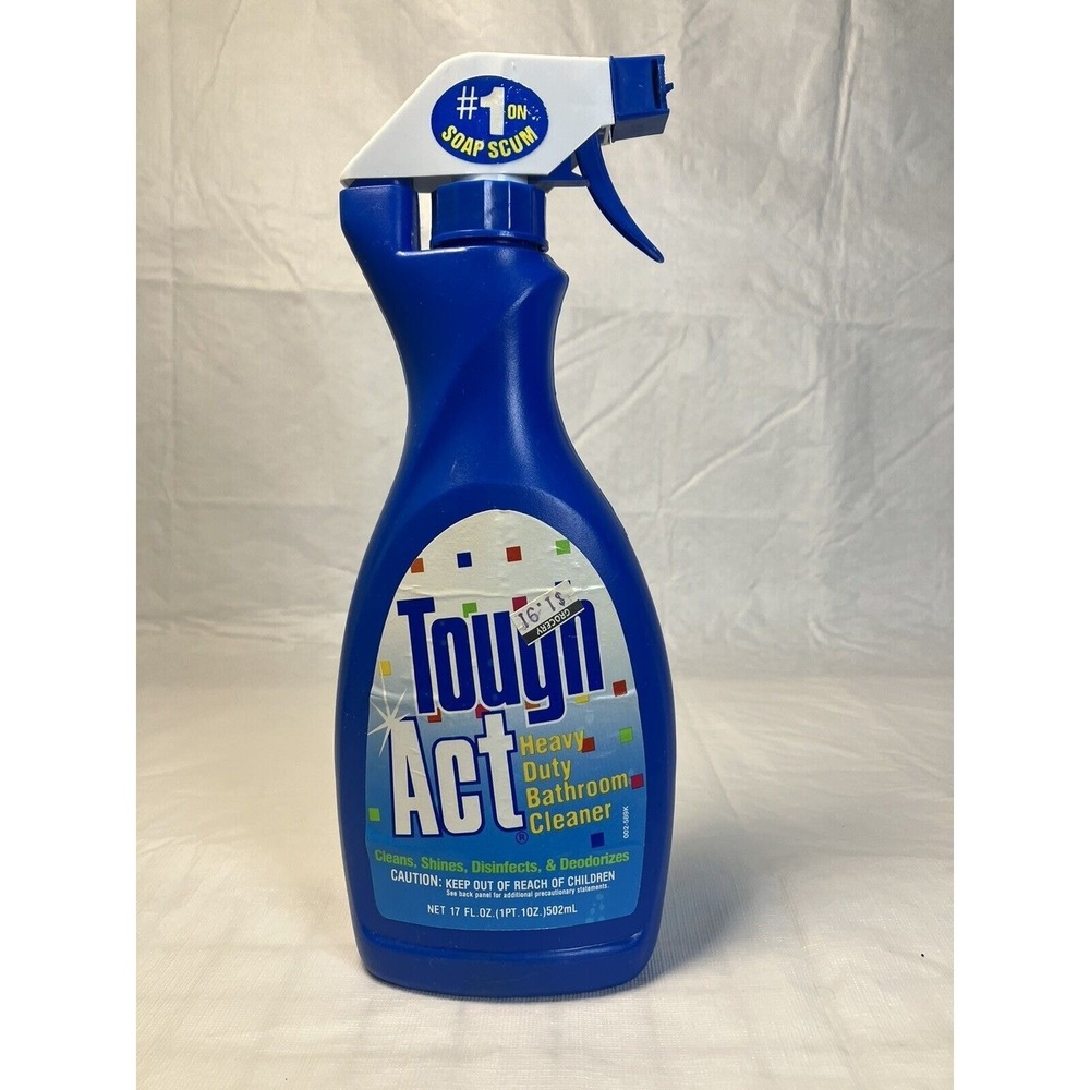 Vintage tough act heavy duty bathroom cleaner spray prop retro 1989